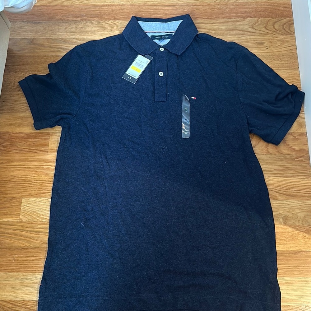 NWT Tommy Hilfiger medium navy classic fit polo